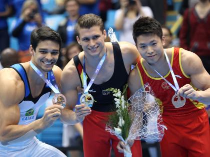 Familiar underwear helps Dauser win parallel bars at FIG Worlds | Familiar underwear helps Dauser win parallel bars at FIG Worlds