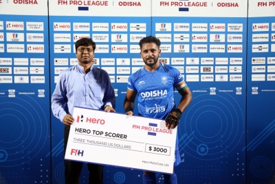 Men's Pro League: Harmanpreet Singh honoured for being the top goal-scorer of 2021-22 season | Men's Pro League: Harmanpreet Singh honoured for being the top goal-scorer of 2021-22 season
