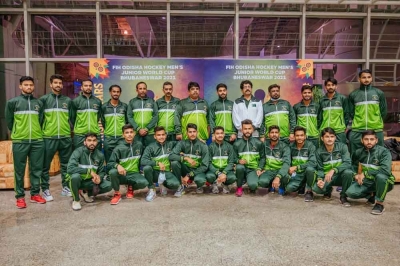 Junior hockey world cup: Pakistan team arrives in Bhubaneswar | Junior hockey world cup: Pakistan team arrives in Bhubaneswar