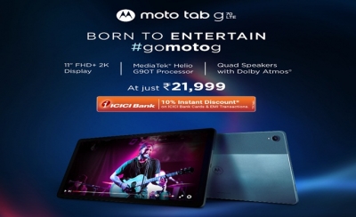 Moto Tab G70 LTE with MediaTek Helio G90T SoC launched in India | Moto Tab G70 LTE with MediaTek Helio G90T SoC launched in India