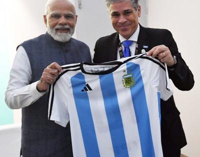After holding key bilateral talks, PM Modi to visit iconic Boca stadium during Argentina visit | After holding key bilateral talks, PM Modi to visit iconic Boca stadium during Argentina visit After holding key bilateral talks, PM Modi to visit iconic Boca stadium during Argentina visit | After holding key bilateral talks, PM Modi to visit iconic Boca stadium during Argentina visit