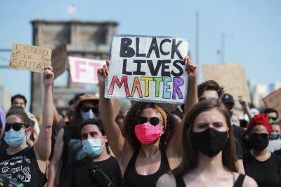 Black Lives Matter protesters set up camp in New York | Black Lives Matter protesters set up camp in New York