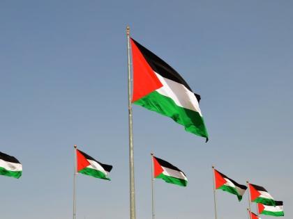 Palestinian flags displayed during Pakistan-Bangladesh ODI in Kolkata | Palestinian flags displayed during Pakistan-Bangladesh ODI in Kolkata
