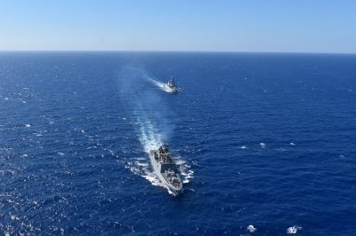 India, Italy carry out maritime drill to enhance military ties | India, Italy carry out maritime drill to enhance military ties