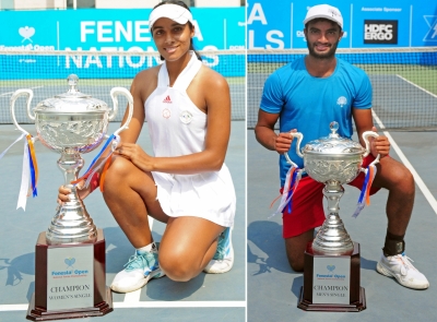 Manish, Vaidehi crowned champions at National Tennis Championship | Manish, Vaidehi crowned champions at National Tennis Championship