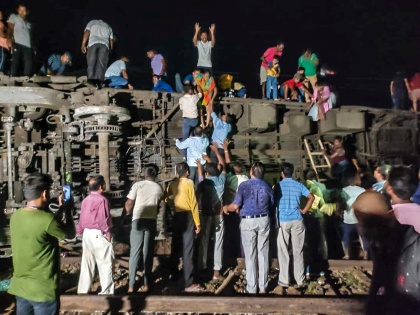 Express overturns after hitting goods train at Odisha's Balasore, fatalities feared | Express overturns after hitting goods train at Odisha's Balasore, fatalities feared