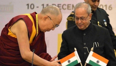 Pranab Mukherjee led meaningful life: Dalai Lama | Pranab Mukherjee led meaningful life: Dalai Lama