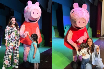 Bollywood mums join their kids to groove along with the 'Peppa Pig' family | Bollywood mums join their kids to groove along with the 'Peppa Pig' family