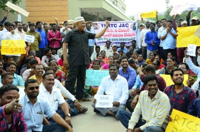 Telangana HC asks RTC to pay salaries to striking workers | Telangana HC asks RTC to pay salaries to striking workers