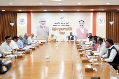 BJP CEC meeting underway for Gujarat polls | BJP CEC meeting underway for Gujarat polls