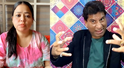 Comedienne Bharti Singh says she 'learned a lot' from Raju Srivastava | Comedienne Bharti Singh says she 'learned a lot' from Raju Srivastava