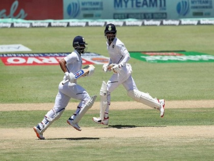 IND-WI first Test: Rahane shines, helps India to post 203/6 | IND-WI first Test: Rahane shines, helps India to post 203/6