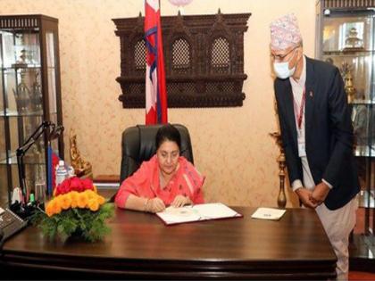 Nepal President ratifies proposal to dissolve Parliament, announces dates for polls next year | Nepal President ratifies proposal to dissolve Parliament, announces dates for polls next year Nepal President ratifies proposal to dissolve Parliament, announces dates for polls next year | Nepal President ratifies proposal to dissolve Parliament, announces dates for polls next year