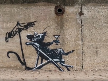 Lounging cocktail sipping rat, dancing couple on bus stop roof- Banksy reveals artworks at UK seaside resorts | Lounging cocktail sipping rat, dancing couple on bus stop roof- Banksy reveals artworks at UK seaside resorts
