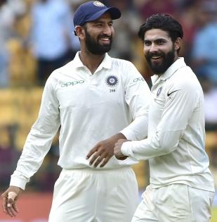 Pujara and Jadeja felicitated by Saurashtra Cricket Association | Pujara and Jadeja felicitated by Saurashtra Cricket Association Pujara and Jadeja felicitated by Saurashtra Cricket Association | Pujara and Jadeja felicitated by Saurashtra Cricket Association