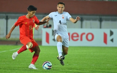 Tri-nation football: Myanmar, Kyrgyz Republic play out 1-1 draw | Tri-nation football: Myanmar, Kyrgyz Republic play out 1-1 draw