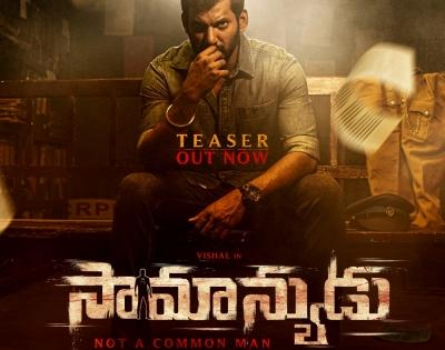 Vishal preps for Sankranti release of 'Saamanyudu' | Vishal preps for Sankranti release of 'Saamanyudu'