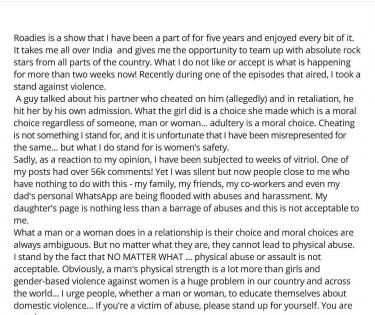 Neha Dhupia on being trolled over cheating comment: I've been misinterpreted | Neha Dhupia on being trolled over cheating comment: I've been misinterpreted Neha Dhupia on being trolled over cheating comment: I've been misinterpreted | Neha Dhupia on being trolled over cheating comment: I've been misinterpreted