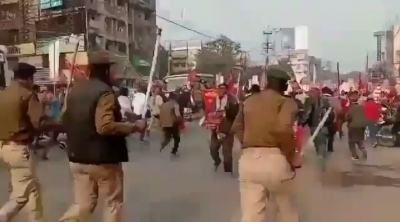 Massive farmers showdown in Patna | Massive farmers showdown in Patna