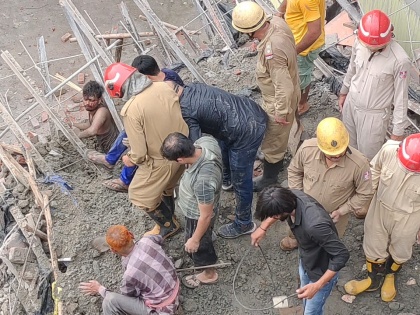 Under construction building collapses in Delhi, two rescued | Under construction building collapses in Delhi, two rescued