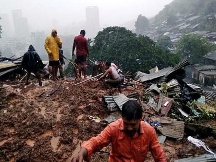 Maharashtra: 6 houses damaged due to landslide in Kalwa East | Maharashtra: 6 houses damaged due to landslide in Kalwa East