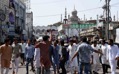 Protests in parts of Hyderabad over Delhi riots | Protests in parts of Hyderabad over Delhi riots