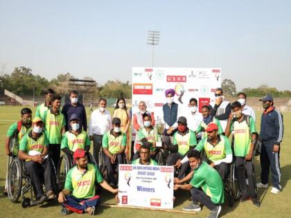 Teams 'Wheelers XI, Silent Heroes and Visions' lift 6th Divyang Cricket League 2021 trophy | Teams 'Wheelers XI, Silent Heroes and Visions' lift 6th Divyang Cricket League 2021 trophy