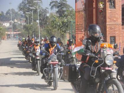 Nepal Minister, Indian Ambassador flag off Pashupatinath-Kashi Vishvanath motorcycle rally from Kathmandu | Nepal Minister, Indian Ambassador flag off Pashupatinath-Kashi Vishvanath motorcycle rally from Kathmandu Nepal Minister, Indian Ambassador flag off Pashupatinath-Kashi Vishvanath motorcycle rally from Kathmandu | Nepal Minister, Indian Ambassador flag off Pashupatinath-Kashi Vishvanath motorcycle rally from Kathmandu