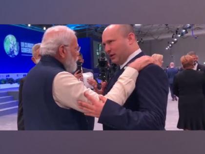 PM Modi meets Naftali Bennett on sidelines of COP26 | PM Modi meets Naftali Bennett on sidelines of COP26