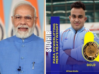 CWG 2022: PM Modi congratulates gold medalist para-powerlifter Sudhir | CWG 2022: PM Modi congratulates gold medalist para-powerlifter Sudhir