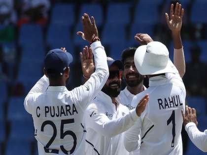 Bumrah's fifer guides India to win first Test by 318 runs against Windies | Bumrah's fifer guides India to win first Test by 318 runs against Windies
