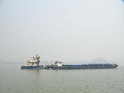 Motor Vessel Ram Prasad Bismil becomes longest vessel ever to sail on Brahmaputra river | Motor Vessel Ram Prasad Bismil becomes longest vessel ever to sail on Brahmaputra river