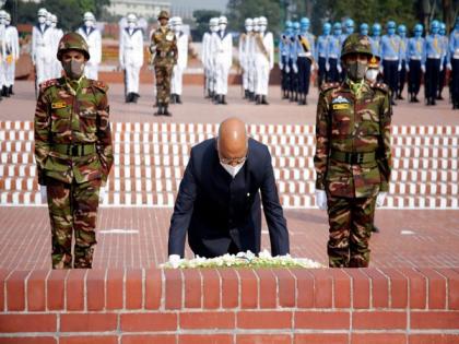 President Kovind pays tribute at Dhaka's National Martyrs' Memorial to brave hearts of Liberation War of Bangladesh | President Kovind pays tribute at Dhaka's National Martyrs' Memorial to brave hearts of Liberation War of Bangladesh