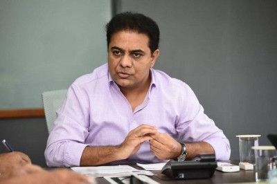 KTR leaves for Paris to address 'Ambition India Business Forum' | KTR leaves for Paris to address 'Ambition India Business Forum'