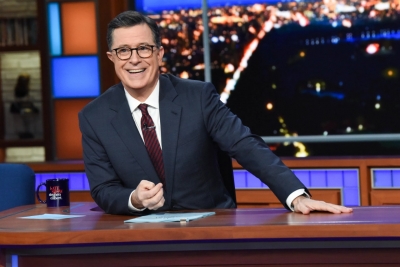 Stephen Colbert returns to 'The Late Show' a week after Covid scare | Stephen Colbert returns to 'The Late Show' a week after Covid scare
