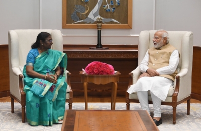 PM lauds Murmu's candidature, says it stands over and above any politics | PM lauds Murmu's candidature, says it stands over and above any politics PM lauds Murmu's candidature, says it stands over and above any politics | PM lauds Murmu's candidature, says it stands over and above any politics