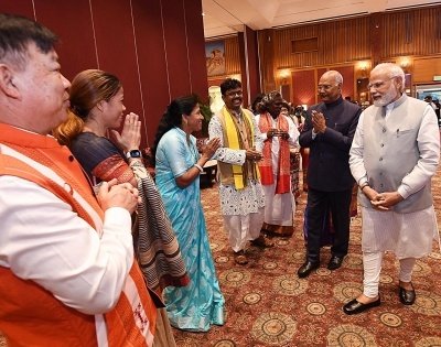 PM Modi hosts farewell dinner for President Kovind | PM Modi hosts farewell dinner for President Kovind