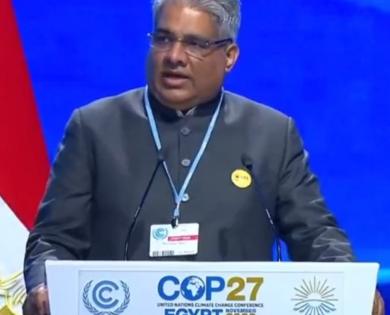 Emission level checks crucial for climate change, says Bhupender Yadav at COP27 | Emission level checks crucial for climate change, says Bhupender Yadav at COP27