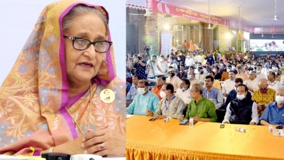 Don't think of yourself as a minority, Sheikh Hasina tells Hindu community | Don't think of yourself as a minority, Sheikh Hasina tells Hindu community