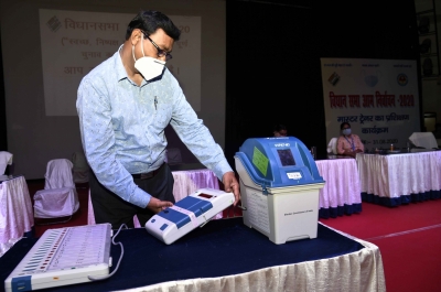 Bihar by-election: Miscreants ransack polling booth, damage EVM in Vaishali | Bihar by-election: Miscreants ransack polling booth, damage EVM in Vaishali