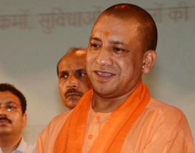 Yogi lays foundation stone for Ram temple's 'Garbh Griha' | Yogi lays foundation stone for Ram temple's 'Garbh Griha'