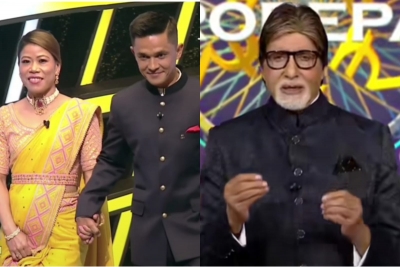 Big B asks footballer Sunil Chhetri to 'bring the Asian Cup home' on 'KBC 14' | Big B asks footballer Sunil Chhetri to 'bring the Asian Cup home' on 'KBC 14'