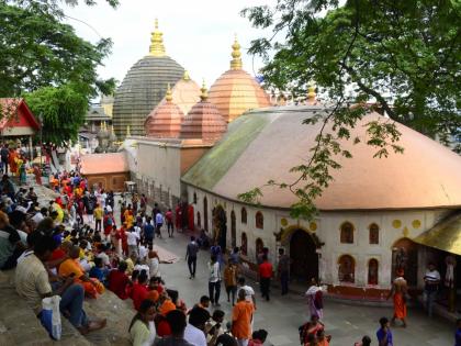 Devotees throng Kamakhya Temple as annual Ambubachi Mela begins | Devotees throng Kamakhya Temple as annual Ambubachi Mela begins