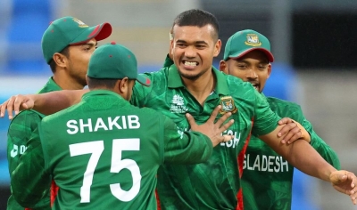T20 World Cup: Taskin Ahmed's four-fer gives Bangladesh narrow nine-run win over Netherlands | T20 World Cup: Taskin Ahmed's four-fer gives Bangladesh narrow nine-run win over Netherlands