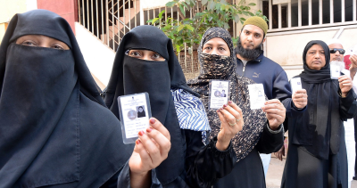 K’taka bypolls: 10.14 pc voting in first 2 hours of polling on 3 Assembly seats | K’taka bypolls: 10.14 pc voting in first 2 hours of polling on 3 Assembly seats K’taka bypolls: 10.14 pc voting in first 2 hours of polling on 3 Assembly seats | K’taka bypolls: 10.14 pc voting in first 2 hours of polling on 3 Assembly seats