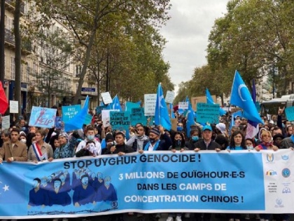 Thousands protest in Paris against China's rights violation in Xinjiang | Thousands protest in Paris against China's rights violation in Xinjiang
