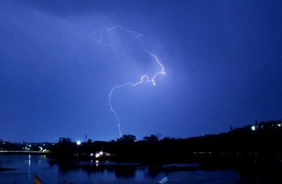 Two killed by lightning as rains, strong winds hit Telangana, poll preparations affected | Two killed by lightning as rains, strong winds hit Telangana, poll preparations affected Two killed by lightning as rains, strong winds hit Telangana, poll preparations affected | Two killed by lightning as rains, strong winds hit Telangana, poll preparations affected