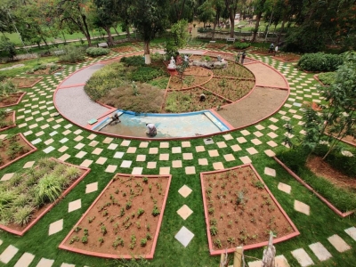 Panchatatva garden opens in Hyd's Indira Park | Panchatatva garden opens in Hyd's Indira Park