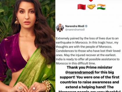 Nora Fatehi thanks PM Modi for his support to quake-hit Morocco: ‘Moroccans are grateful’ | Nora Fatehi thanks PM Modi for his support to quake-hit Morocco: ‘Moroccans are grateful’