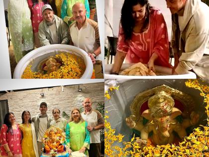 Hrithik Roshan joined by family, Saba Azad for Ganesh Visarjan at home | Hrithik Roshan joined by family, Saba Azad for Ganesh Visarjan at home Hrithik Roshan joined by family, Saba Azad for Ganesh Visarjan at home | Hrithik Roshan joined by family, Saba Azad for Ganesh Visarjan at home